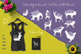 Animal Cut File with Floral: A Versatile Design Resource for Creatives