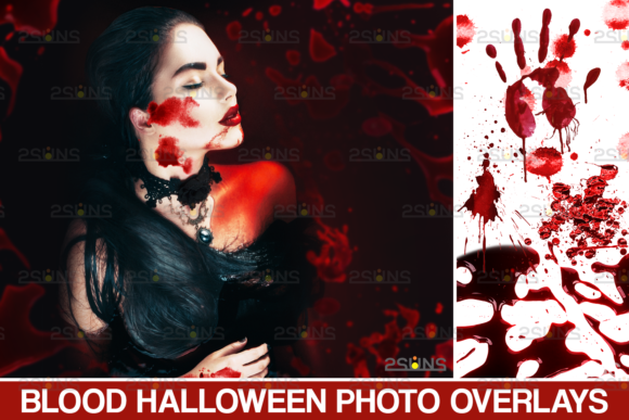 Blood Photo Overlay, Halloween Overlay