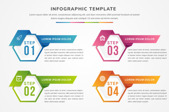 Gradient Hexagon Horizontal Infographic: A Modern Approach to Visual Communication