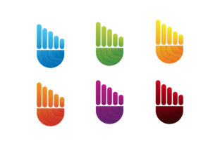 One Color Halfcircle Chart Logo