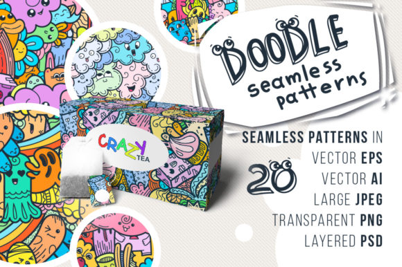 Quirky Doodle Patterns and Colorings