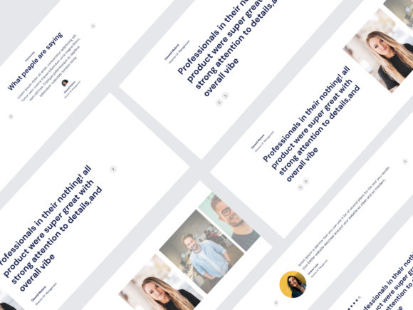 Testimonials UI KIT for Web Design