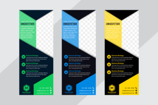 Three Color Vertical Banner Geometric: A Modern Approach to Web Design and Advertising